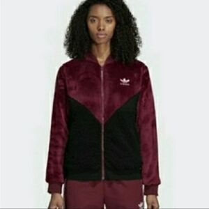 Adidas Originals Trefoil Cldro Colorblock Fleece Track Jacket Sz S